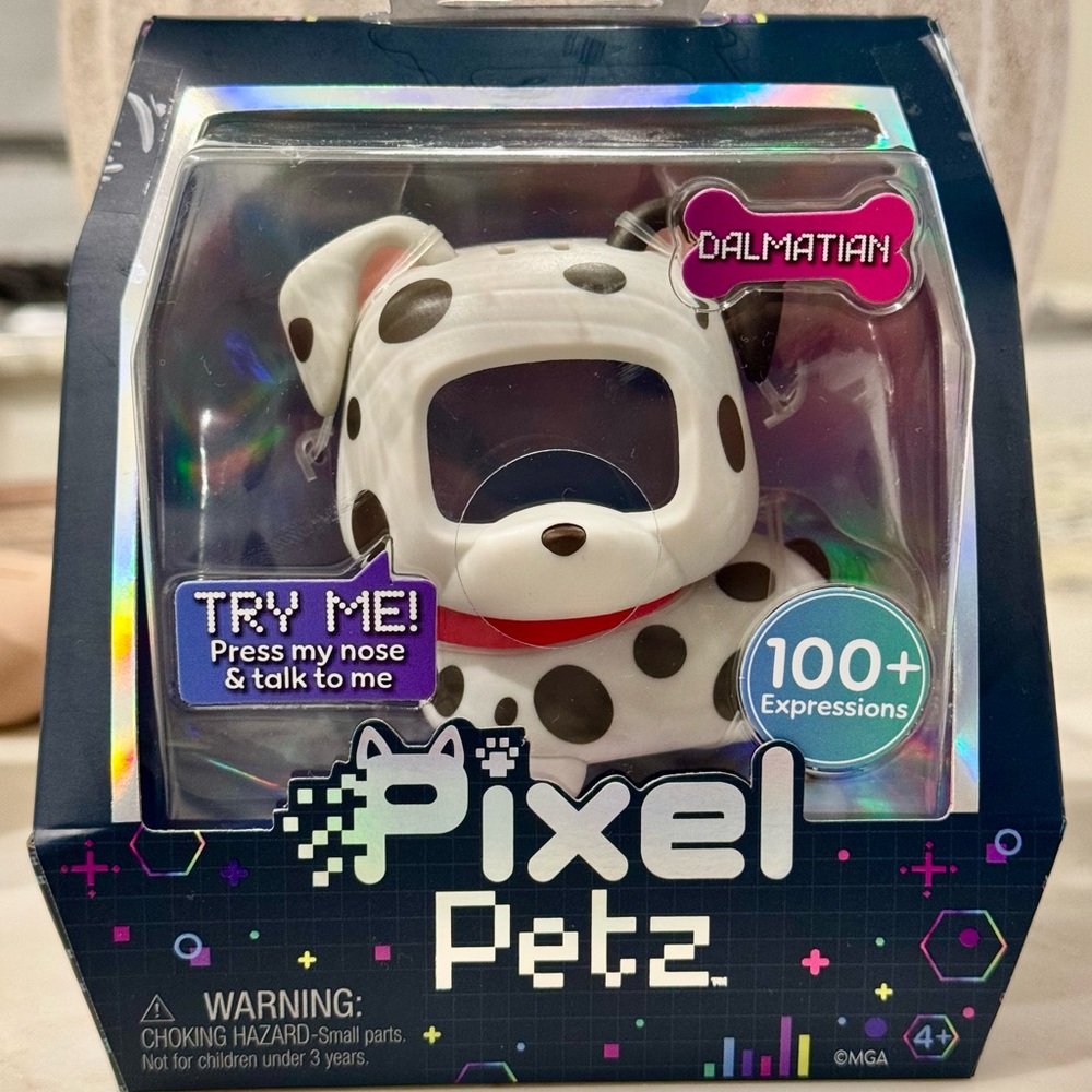 Pixel Petz Dalmatian Interactive Digital Pet Dog Toy (one pack)